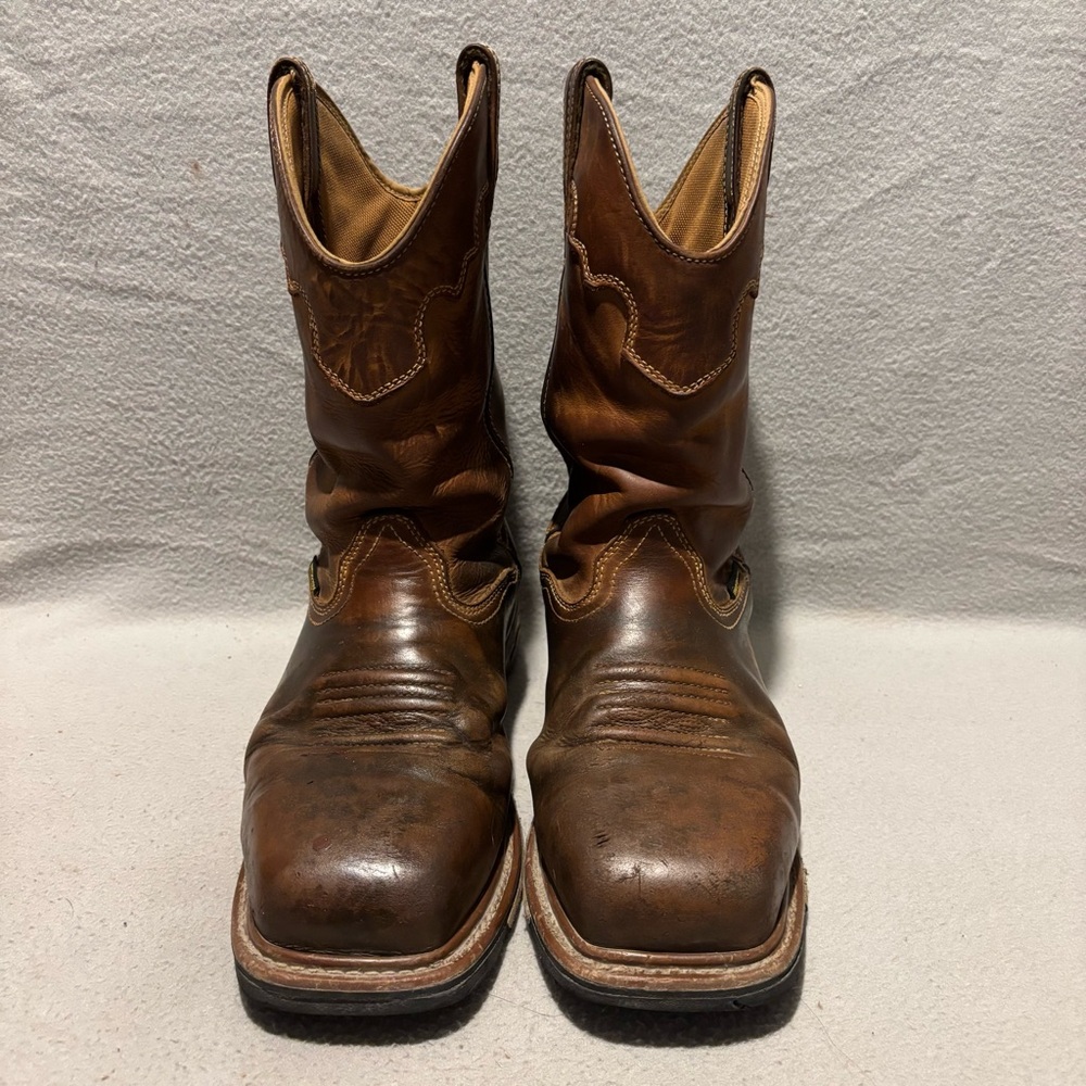 Dan Post Distressed Brown Leather Cowboy Boots